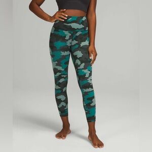 Lululemon Align High-Rise Pant 25" - Heritage 365 Camo Tidewater Teal Multi